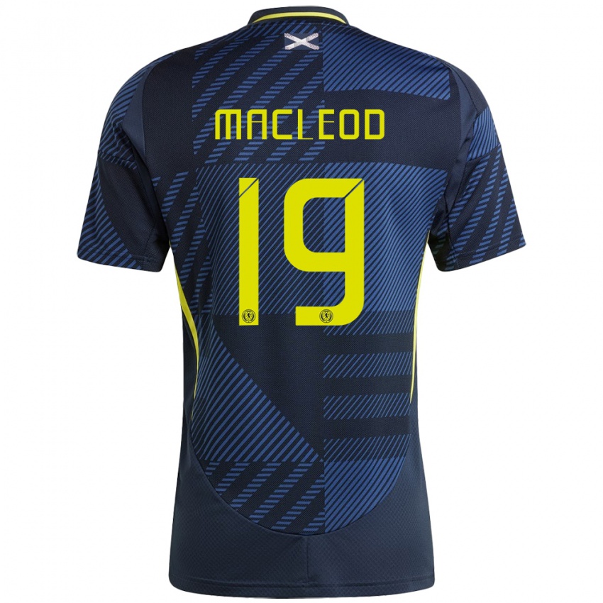 Hombre Camiseta Escocia Rory Macleod #19 Azul Oscuro 1ª Equipación 24-26 La Camisa Chile