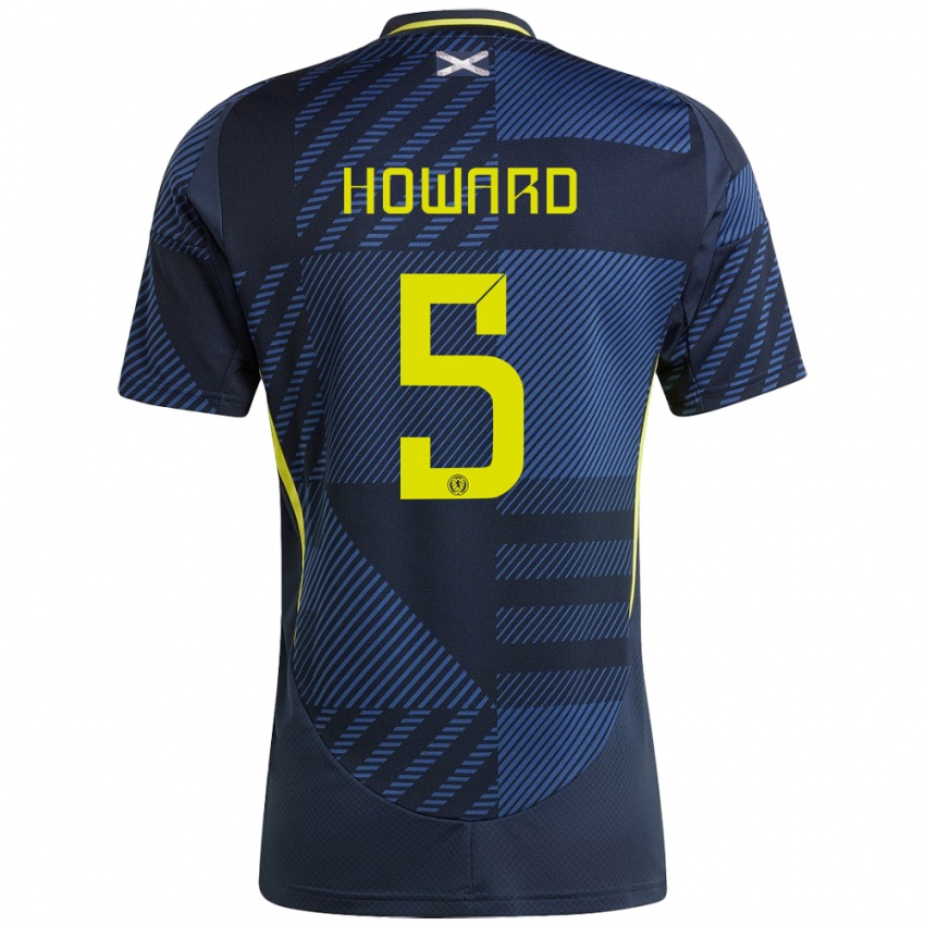 Hombre Camiseta Escocia Sophie Howard #5 Azul Oscuro 1ª Equipación 24-26 La Camisa Chile