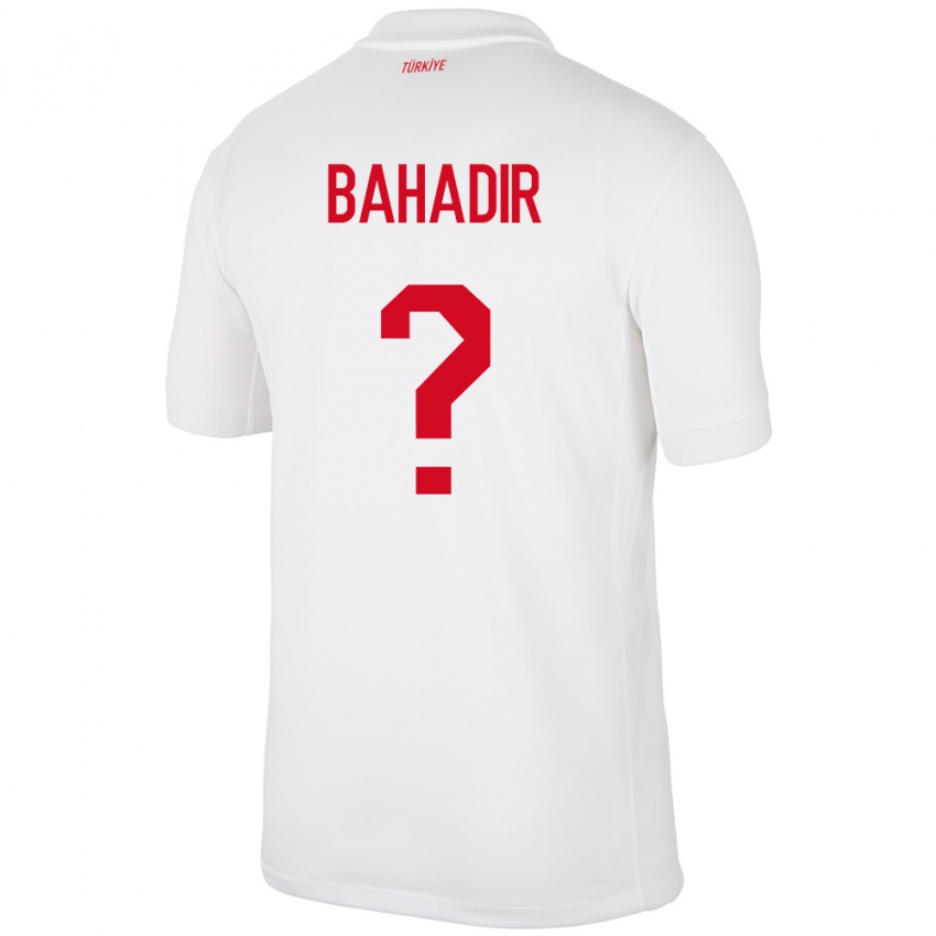 Hombre Camiseta Turquía Arda Bahadir #0 Blanco 1ª Equipación 24-26 La Camisa Chile