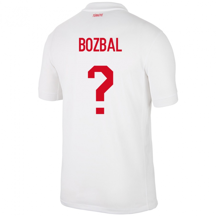 Hombre Camiseta Turquía Birsen Bozbal #0 Blanco 1ª Equipación 24-26 La Camisa Chile