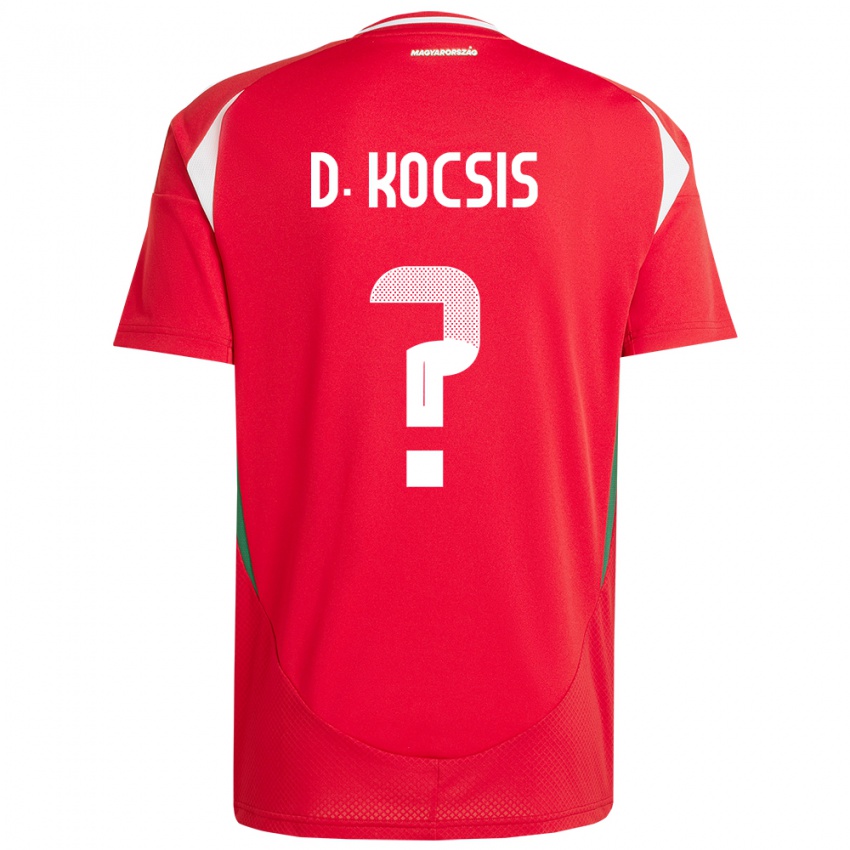 Hombre Camiseta Hungría Dominik Kocsis #0 Rojo 1ª Equipación 24-26 La Camisa Chile