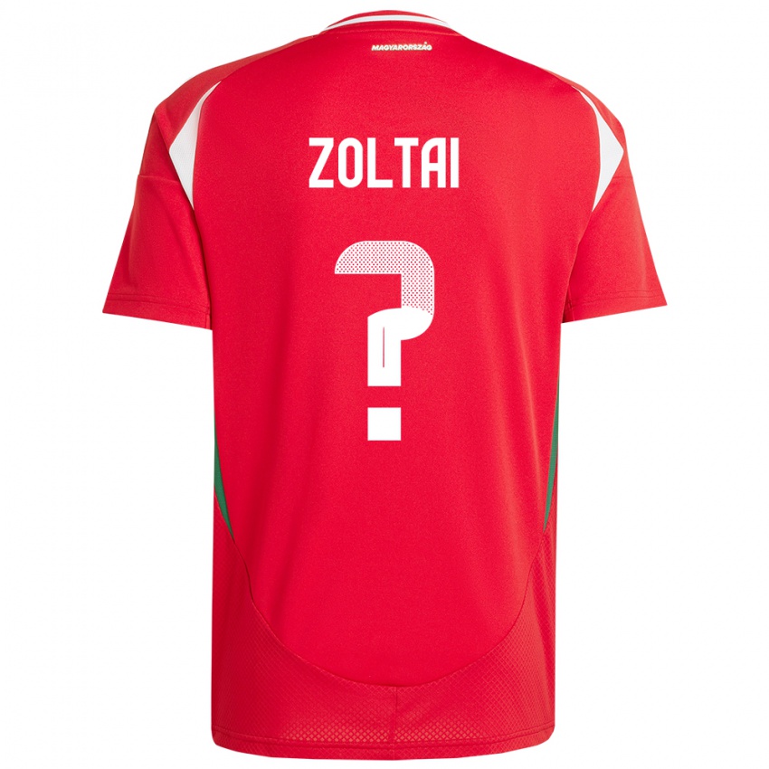 Hombre Camiseta Hungría Levente Zoltai #0 Rojo 1ª Equipación 24-26 La Camisa Chile