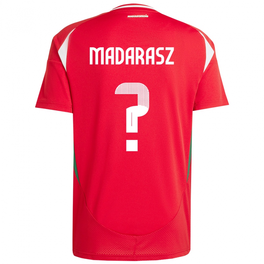 Hombre Camiseta Hungría Ádám Madarász #0 Rojo 1ª Equipación 24-26 La Camisa Chile