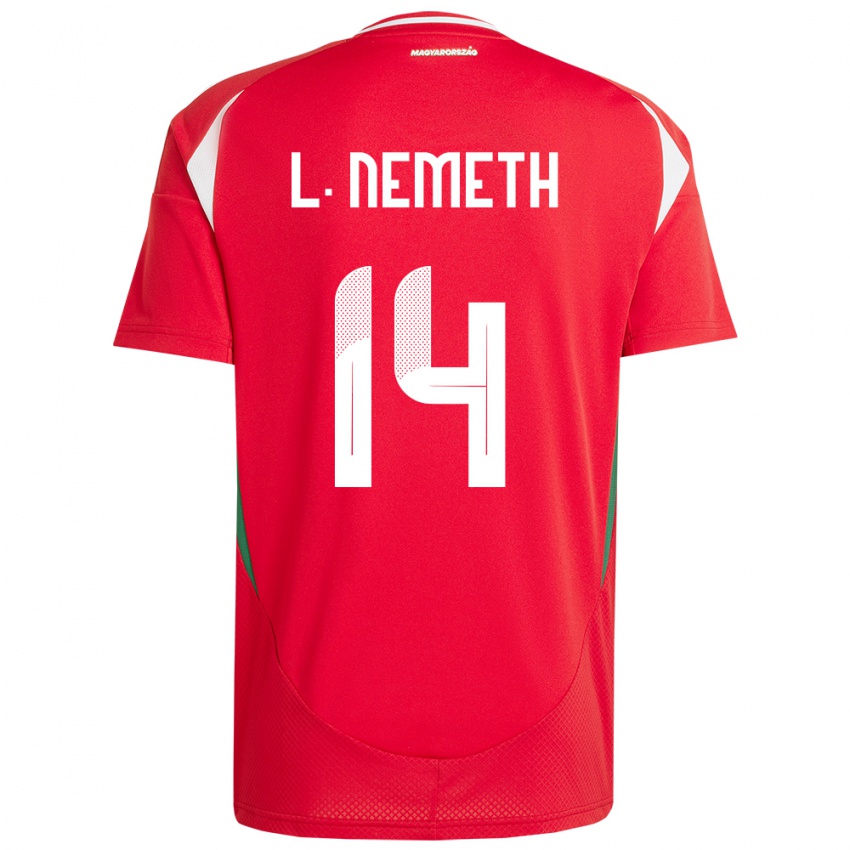 Hombre Camiseta Hungría Loretta Németh #14 Rojo 1ª Equipación 24-26 La Camisa Chile