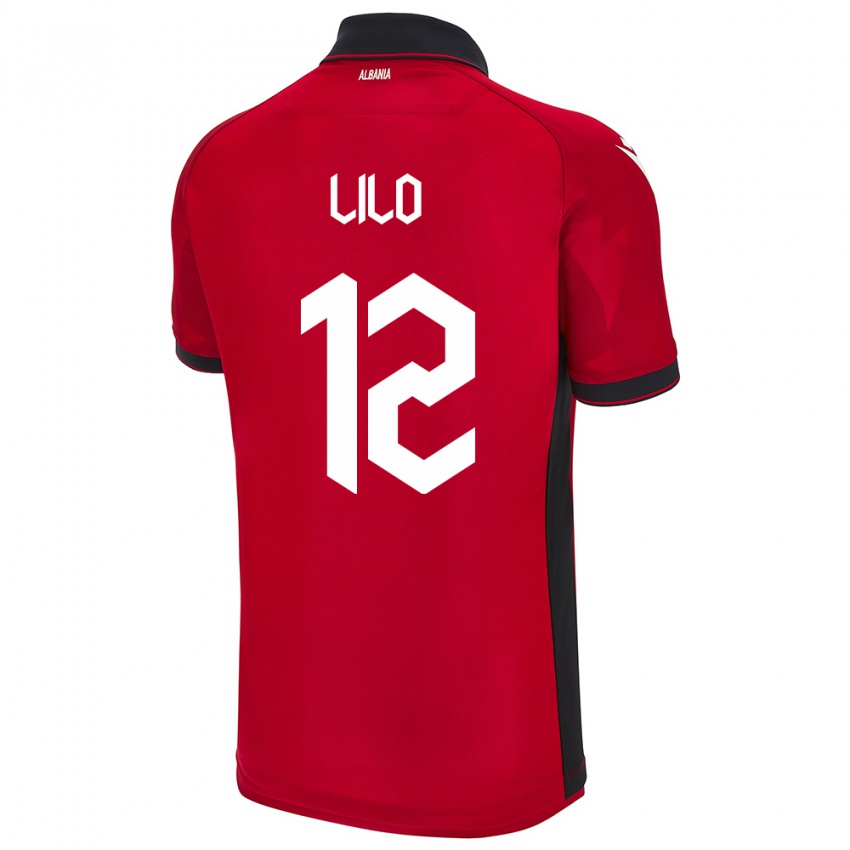 Hombre Camiseta Albania Klidman Lilo #12 Rojo 1ª Equipación 24-26 La Camisa Chile