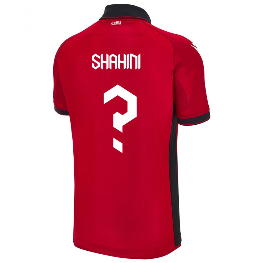 Hombre Camiseta Albania Isti Shahini #0 Rojo 1ª Equipación 24-26 La Camisa Chile