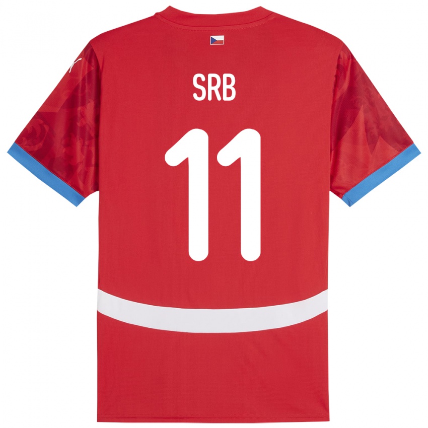 Hombre Camiseta Chequia Matous Srb #11 Rojo 1ª Equipación 24-26 La Camisa Chile