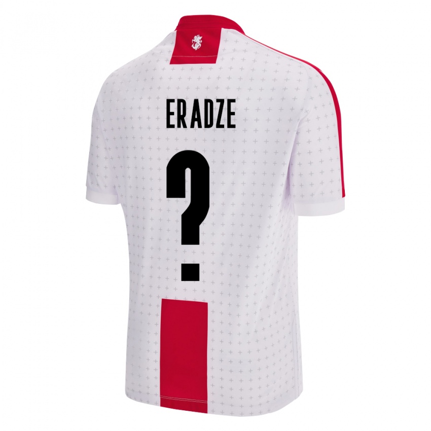 Hombre Camiseta Georgia Zurab Eradze #0 Blanco 1ª Equipación 24-26 La Camisa Chile