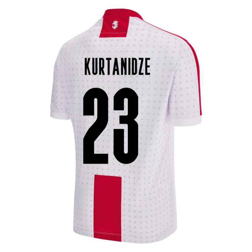 Hombre Camiseta Georgia Revaz Kurtanidze #23 Blanco 1ª Equipación 24-26 La Camisa Chile