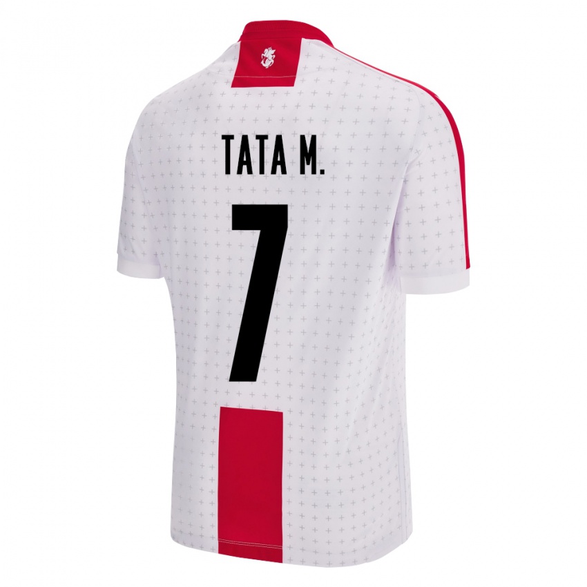 Hombre Camiseta Georgia Tata Matveeva #7 Blanco 1ª Equipación 24-26 La Camisa Chile