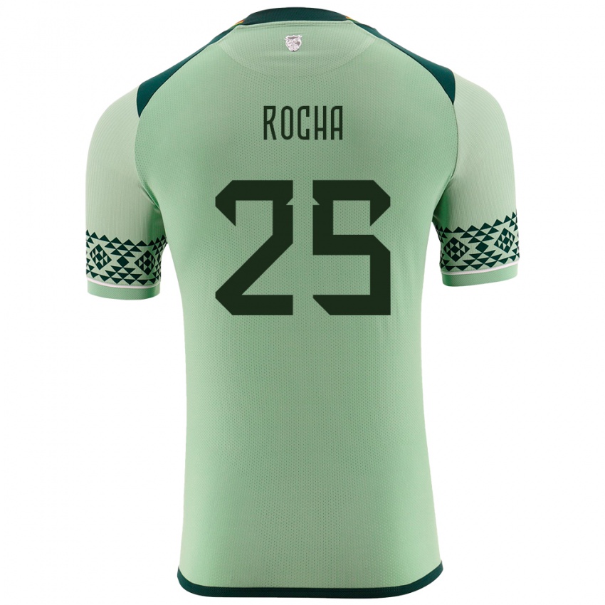 Hombre Camiseta Bolivia Yomar Rocha #255 Verde Claro 1ª Equipación 24-26 La Camisa Chile