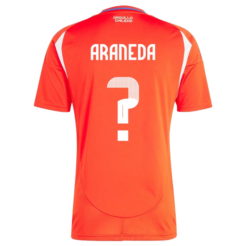 Hombre Camiseta Chile Arantxa Araneda #0 Rojo 1ª Equipación 24-26 La Camisa Chile