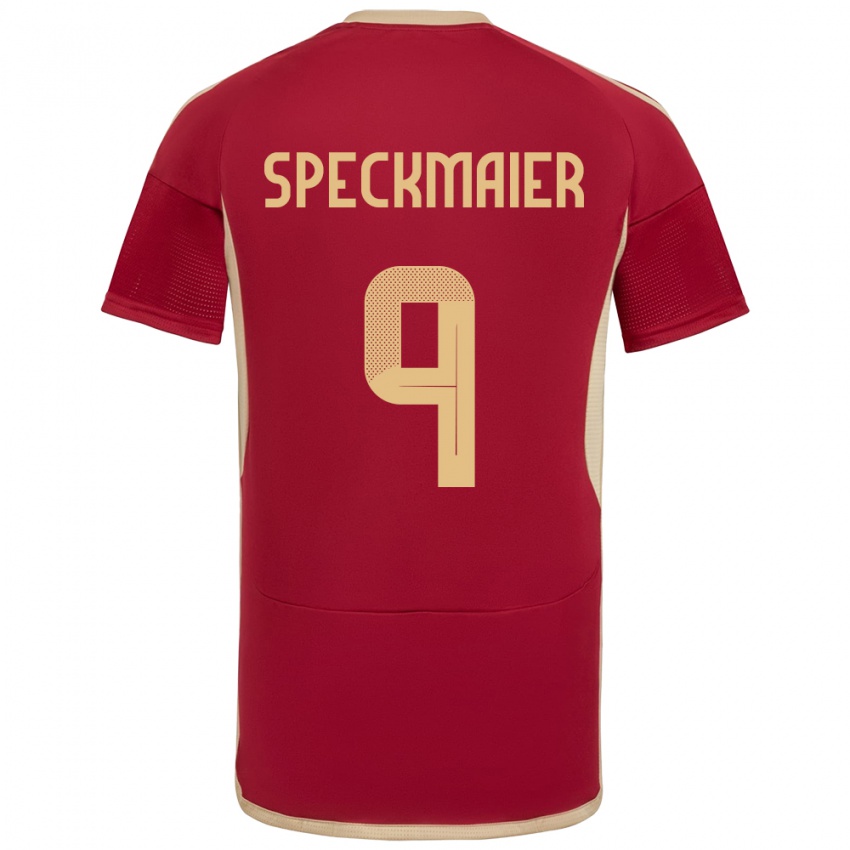 Hombre Camiseta Venezuela Mariana Speckmaier #9 Borgoña 1ª Equipación 24-26 La Camisa Chile