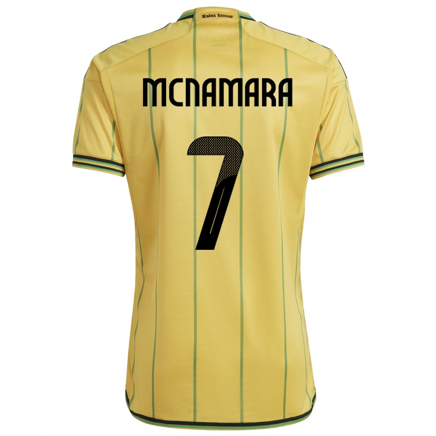 Hombre Camiseta Jamaica Peyton Mcnamara #7 Amarillo 1ª Equipación 24-26 La Camisa Chile