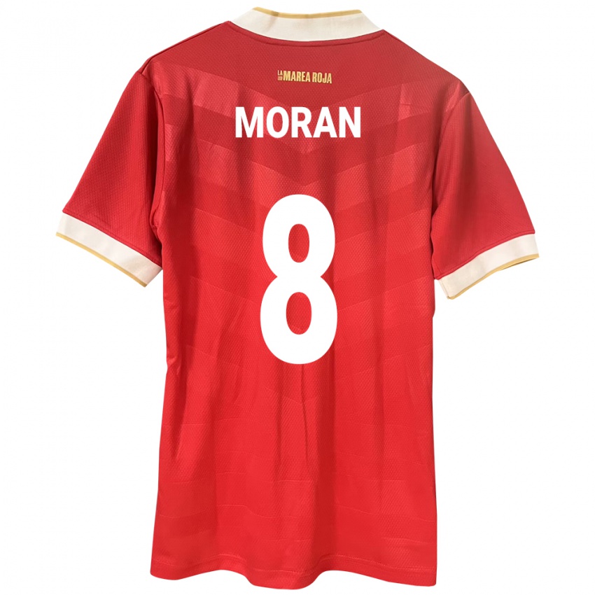 Hombre Camiseta Panamá Martín Morán #8 Rojo 1ª Equipación 24-26 La Camisa Chile