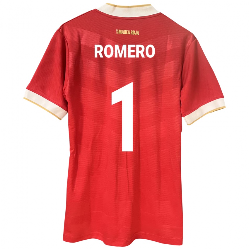 Hombre Camiseta Panamá Manuel Romero #1 Rojo 1ª Equipación 24-26 La Camisa Chile