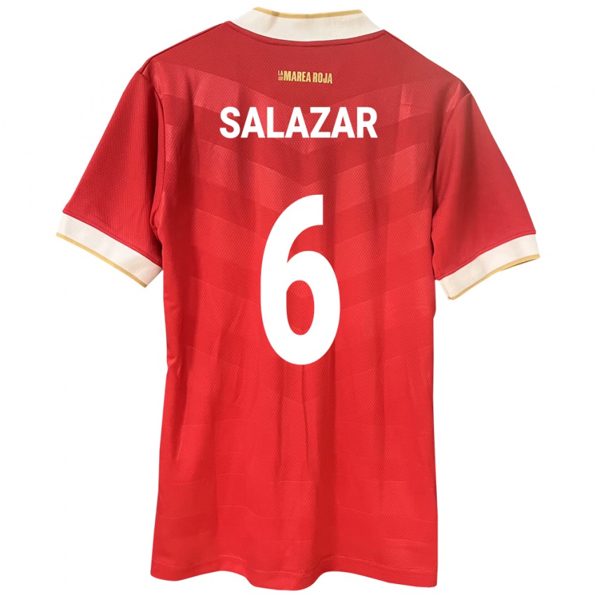 Hombre Camiseta Panamá Deysiré Salazar #6 Rojo 1ª Equipación 24-26 La Camisa Chile