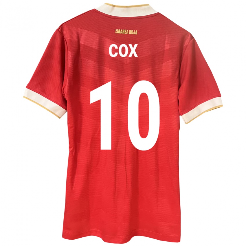 Hombre Camiseta Panamá Marta Cox #10 Rojo 1ª Equipación 24-26 La Camisa Chile