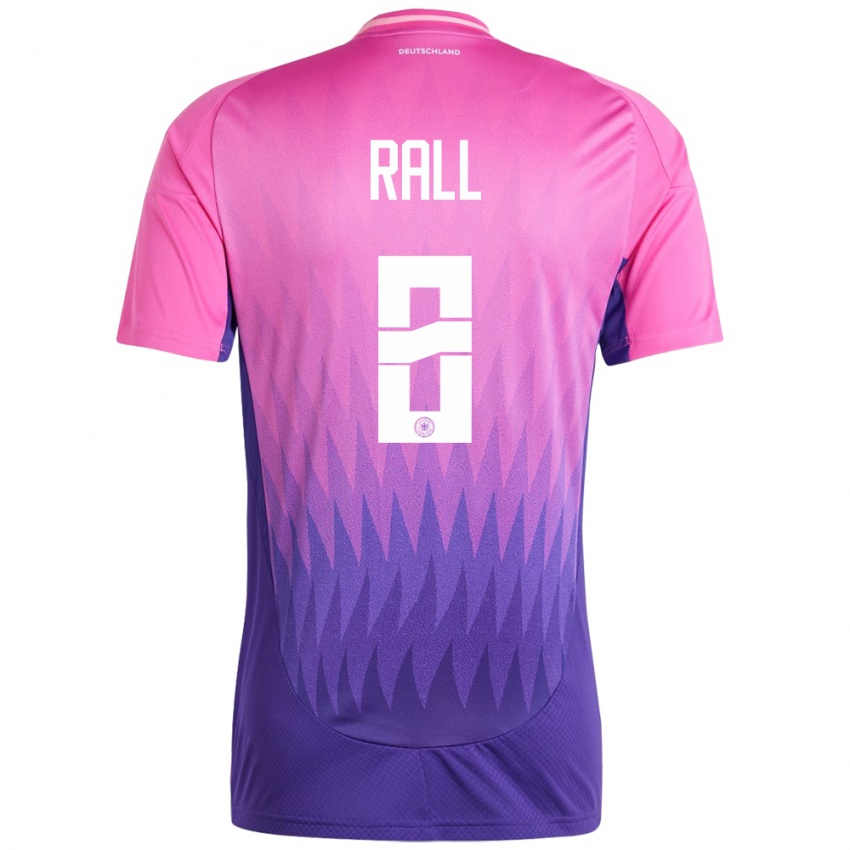 Hombre Camiseta Alemania Maximiliane Rall #8 Rosado Morado 2ª Equipación 24-26 La Camisa Chile