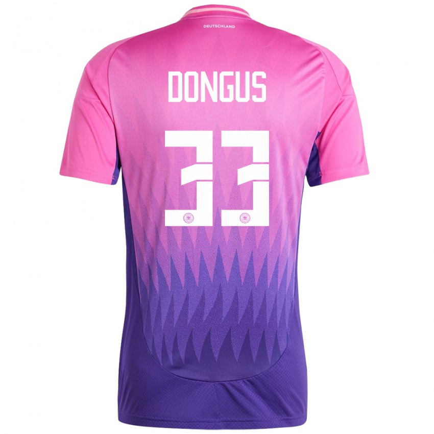 Hombre Camiseta Alemania Fabienne Dongus #33 Rosado Morado 2ª Equipación 24-26 La Camisa Chile