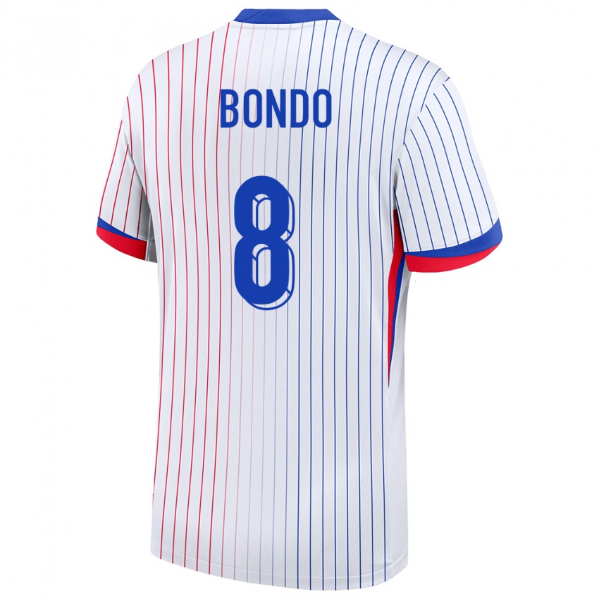 Hombre Camiseta Francia Warren Bondo #8 Blanco 2ª Equipación 24-26 La Camisa Chile