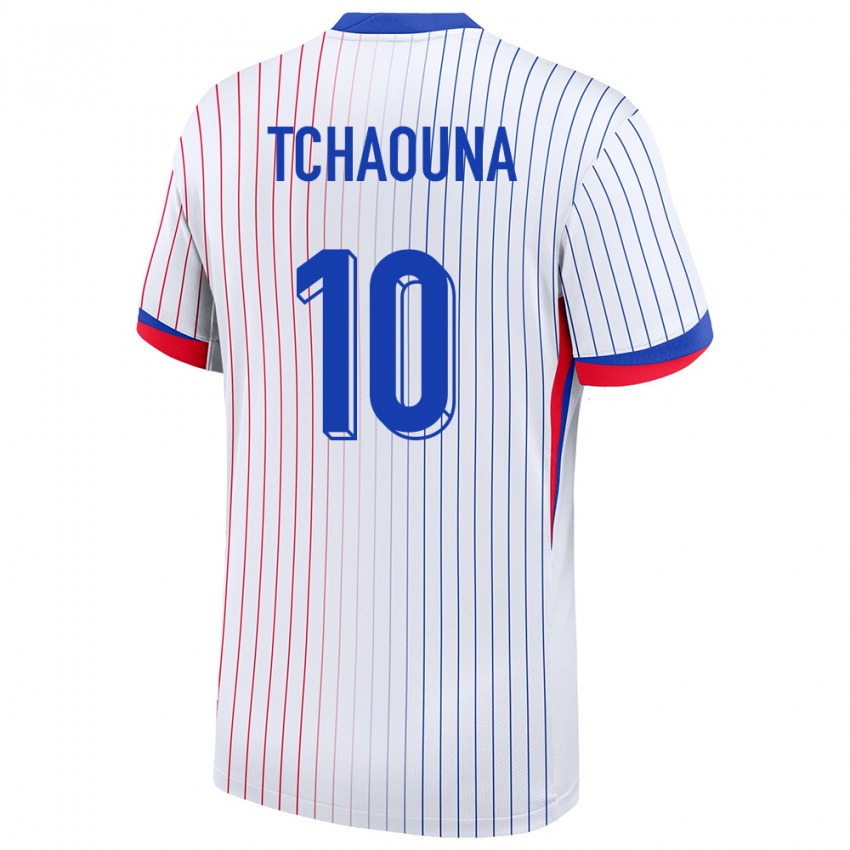 Hombre Camiseta Francia Loum Tchaouna #10 Blanco 2ª Equipación 24-26 La Camisa Chile