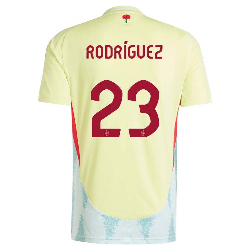 Hombre Camiseta España Misa Rodriguez #23 Amarillo 2ª Equipación 24-26 La Camisa Chile