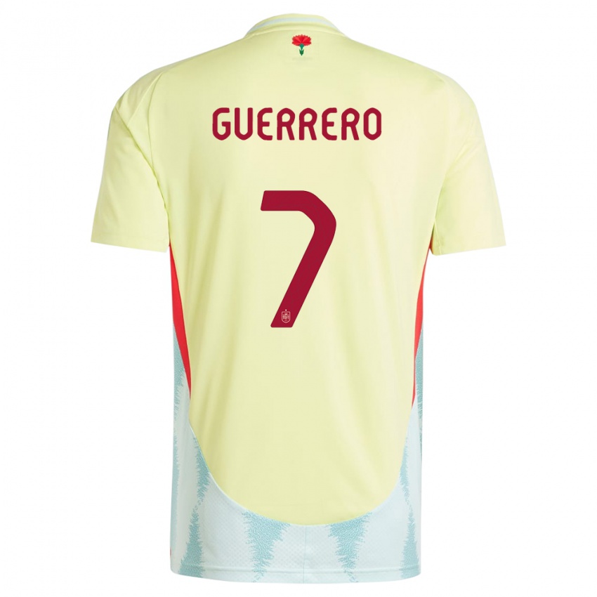 Hombre Camiseta España Irene Guerrero #7 Amarillo 2ª Equipación 24-26 La Camisa Chile