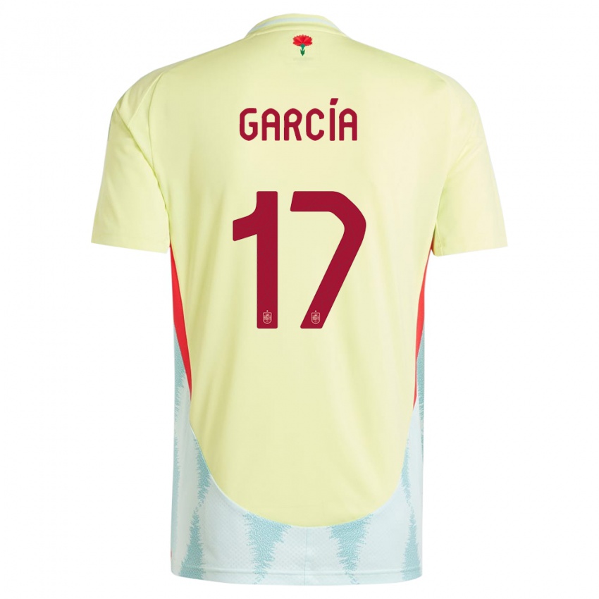 Hombre Camiseta España Lucia Garcia #17 Amarillo 2ª Equipación 24-26 La Camisa Chile