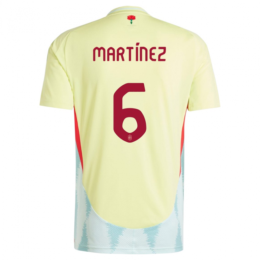 Hombre Camiseta España Roger Martinez #6 Amarillo 2ª Equipación 24-26 La Camisa Chile