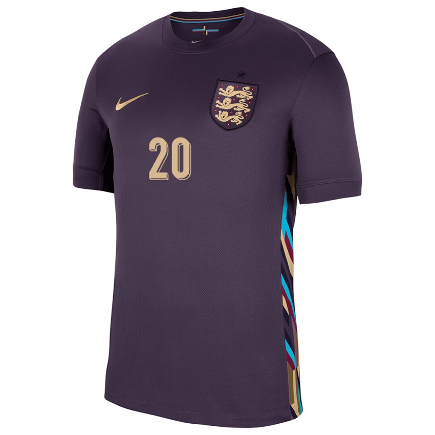 Hombre Camiseta Inglaterra Kian Pennant #20 Pasa Oscura 2ª Equipación 24-26 La Camisa Chile