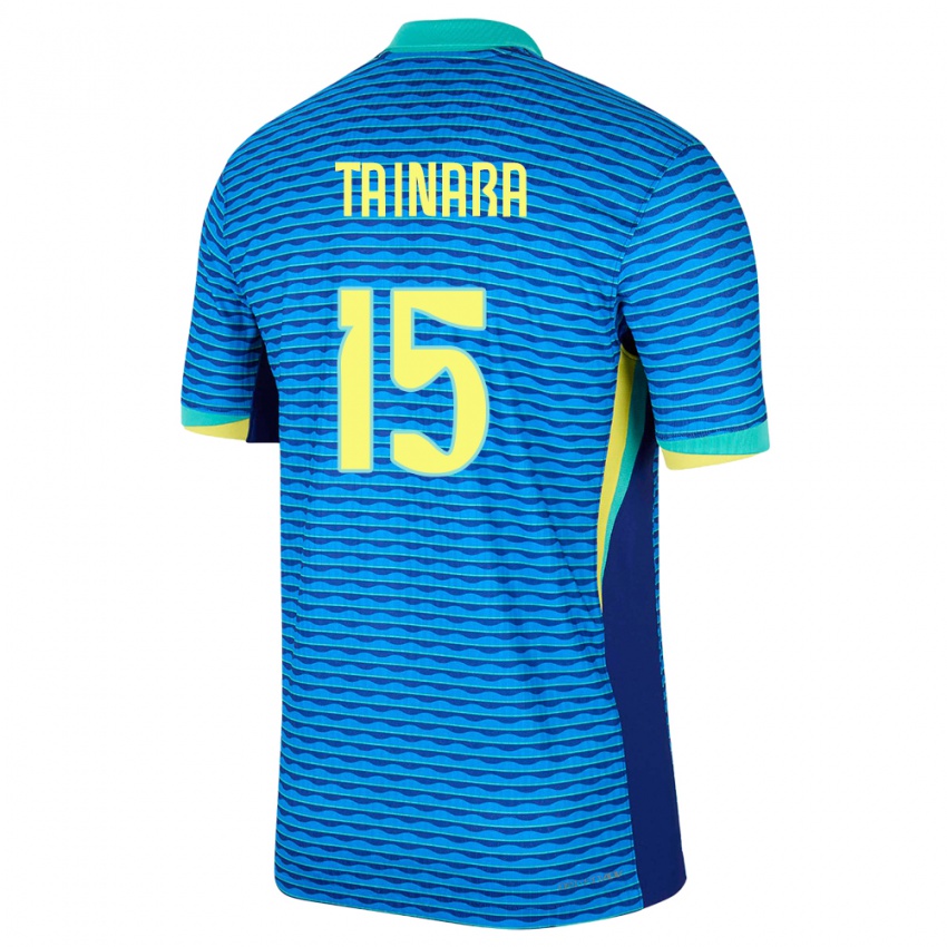 Hombre Camiseta Brasil Tainara #15 Azul 2ª Equipación 24-26 La Camisa Chile