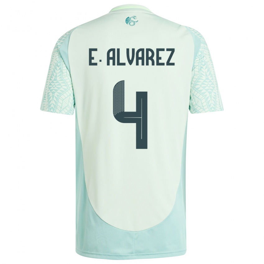 Hombre Camiseta México Edson Alvarez #4 Lino Verde 2ª Equipación 24-26 La Camisa Chile