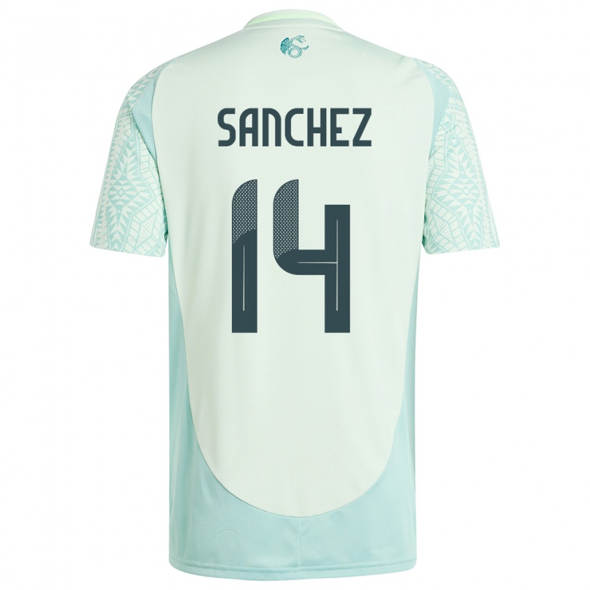 Hombre Camiseta México Erick Sanchez #14 Lino Verde 2ª Equipación 24-26 La Camisa Chile