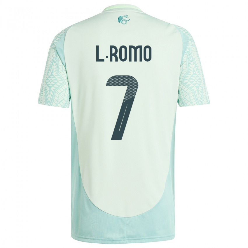 Hombre Camiseta México Luis Romo #7 Lino Verde 2ª Equipación 24-26 La Camisa Chile