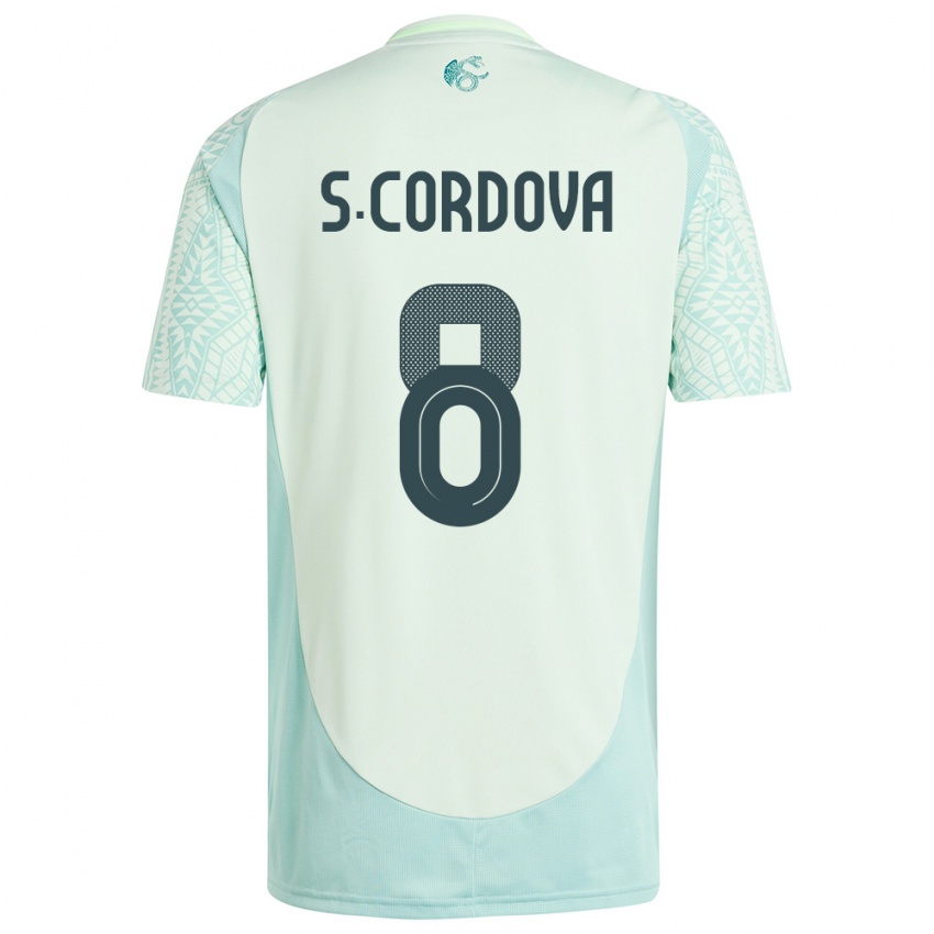 Hombre Camiseta México Sebastian Cordova #8 Lino Verde 2ª Equipación 24-26 La Camisa Chile