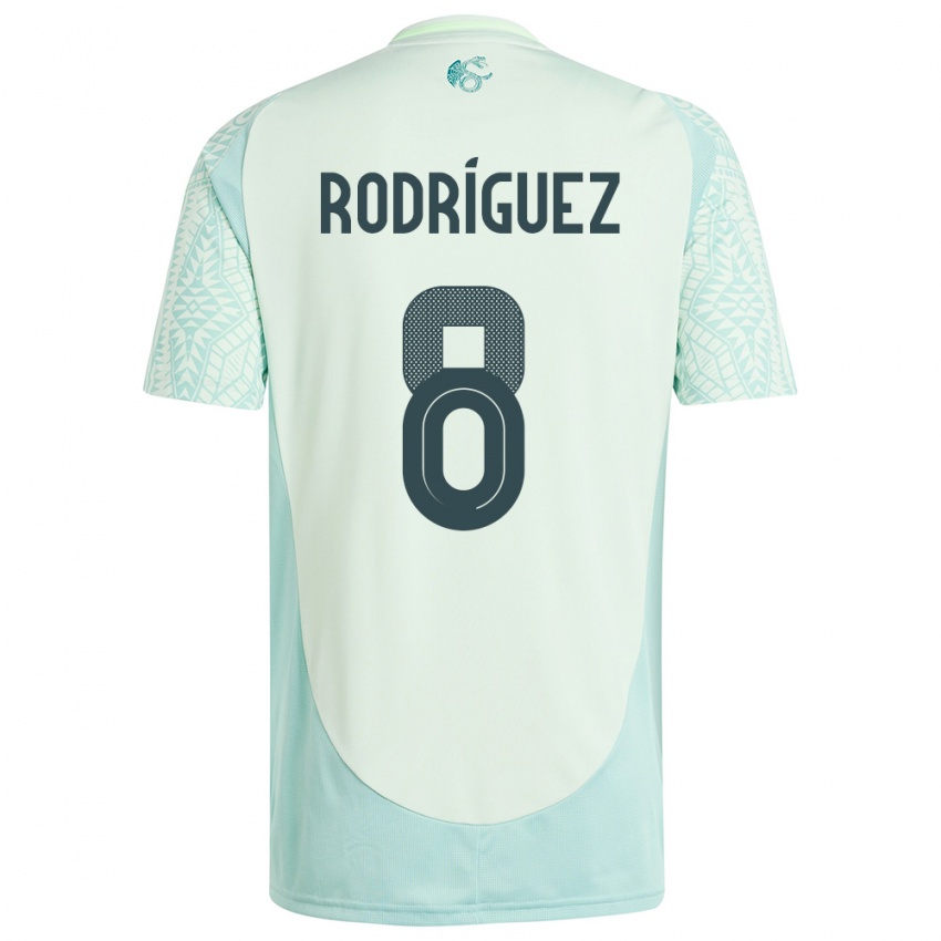 Hombre Camiseta México Carlos Rodriguez #8 Lino Verde 2ª Equipación 24-26 La Camisa Chile