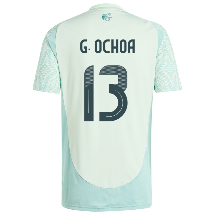 Hombre Camiseta México Guillermo Ochoa #13 Lino Verde 2ª Equipación 24-26 La Camisa Chile