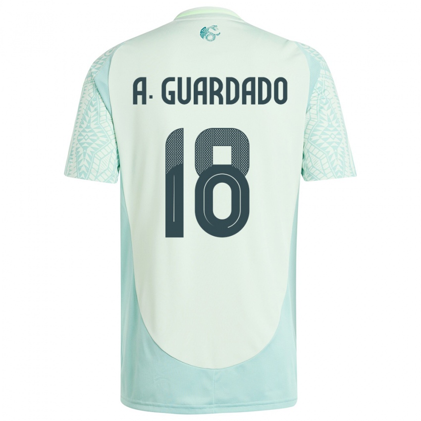 Hombre Camiseta México Andres Guardado #18 Lino Verde 2ª Equipación 24-26 La Camisa Chile