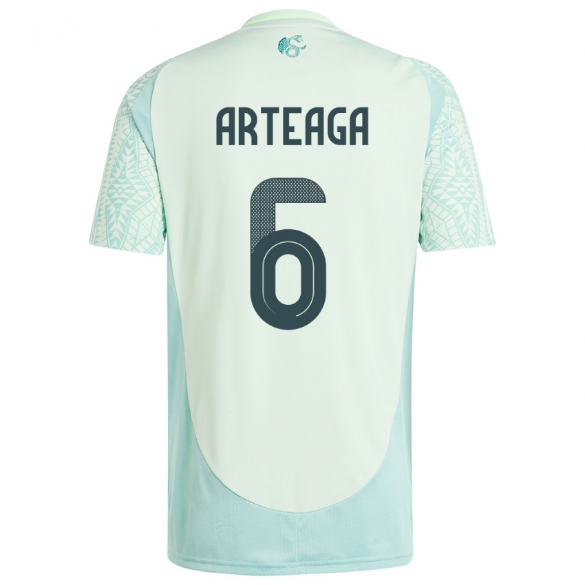 Hombre Camiseta México Gerardo Arteaga #6 Lino Verde 2ª Equipación 24-26 La Camisa Chile