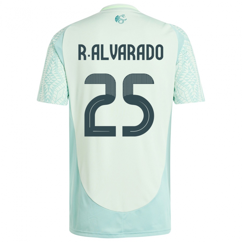 Hombre Camiseta México Roberto Alvarado #25 Lino Verde 2ª Equipación 24-26 La Camisa Chile