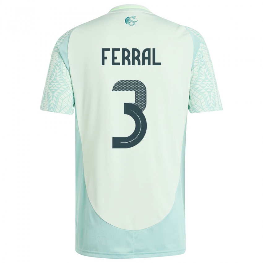 Hombre Camiseta México Cristina Ferral #3 Lino Verde 2ª Equipación 24-26 La Camisa Chile