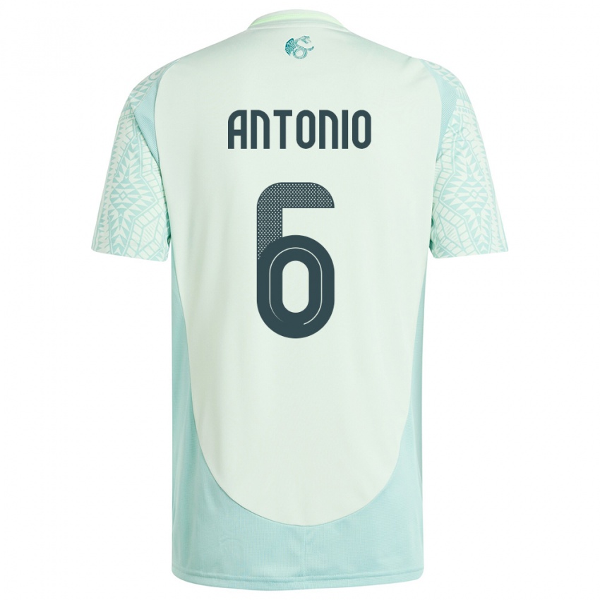 Hombre Camiseta México Nancy Antonio #6 Lino Verde 2ª Equipación 24-26 La Camisa Chile