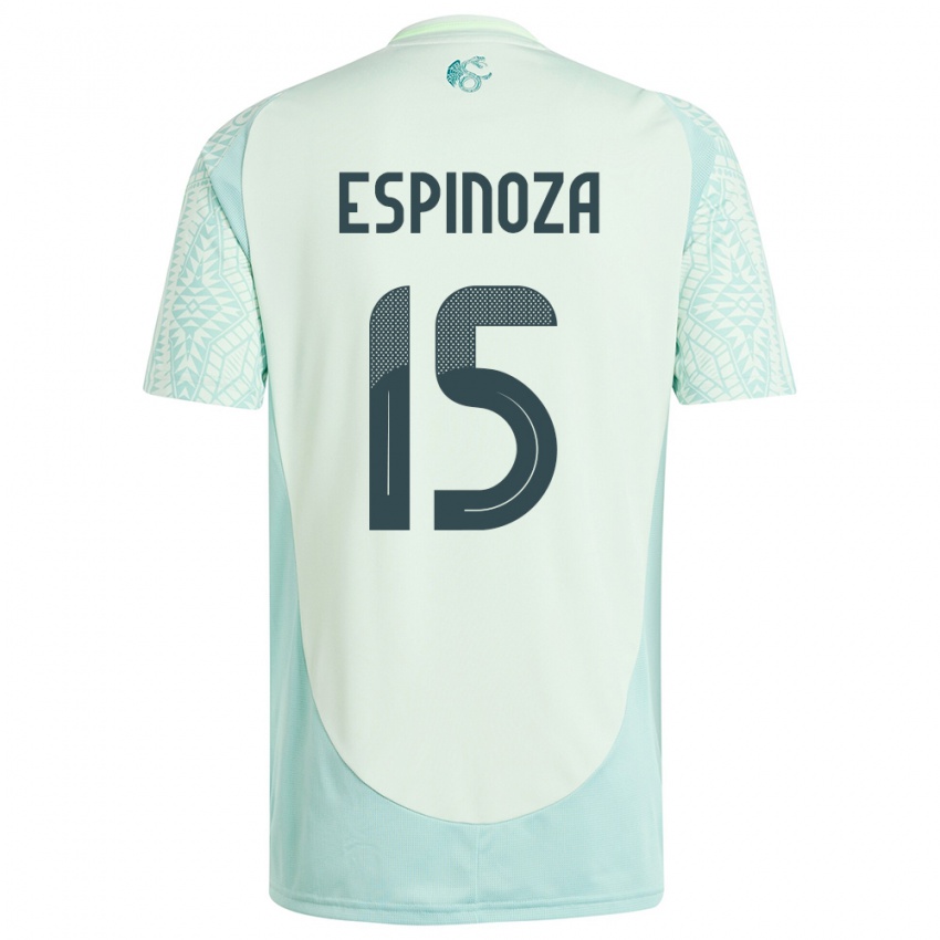 Hombre Camiseta México Greta Espinoza #15 Lino Verde 2ª Equipación 24-26 La Camisa Chile