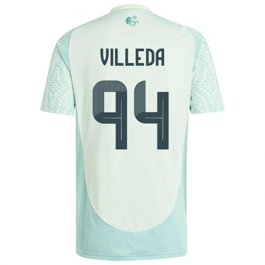 Hombre Camiseta México Melany Villeda #94 Lino Verde 2ª Equipación 24-26 La Camisa Chile