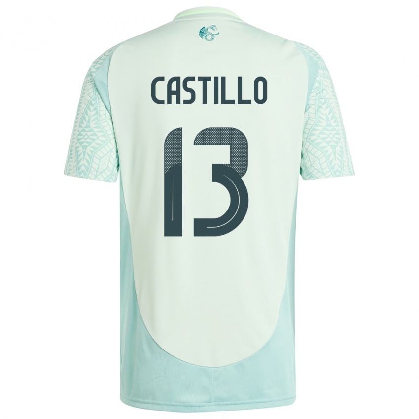 Hombre Camiseta México Jose Castillo #13 Lino Verde 2ª Equipación 24-26 La Camisa Chile