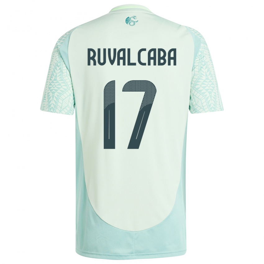 Hombre Camiseta México Jorge Ruvalcaba #17 Lino Verde 2ª Equipación 24-26 La Camisa Chile