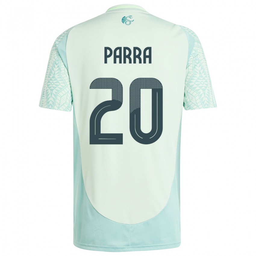 Hombre Camiseta México Rodrigo Parra #20 Lino Verde 2ª Equipación 24-26 La Camisa Chile