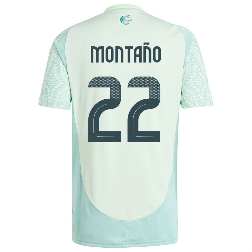 Hombre Camiseta México Andres Montano #22 Lino Verde 2ª Equipación 24-26 La Camisa Chile