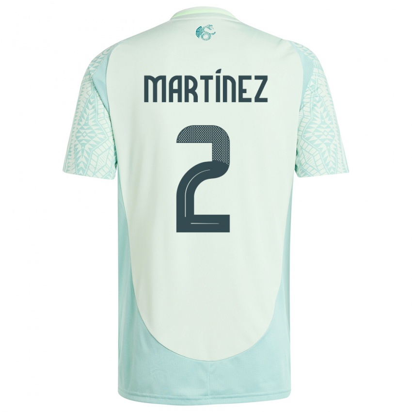 Hombre Camiseta México Emilio Martinez #2 Lino Verde 2ª Equipación 24-26 La Camisa Chile